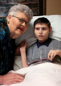 Dorothy Young and her grandson Johnathan.