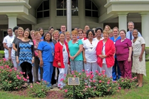 Staff members of William F. Green State Veterans Home in Bay Minette.