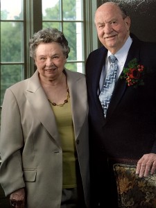 Heritage Health Care & Rehab Administrator George Jackson with his wife Gloria. The couple recently celebrated their 65th wedding anniversary.