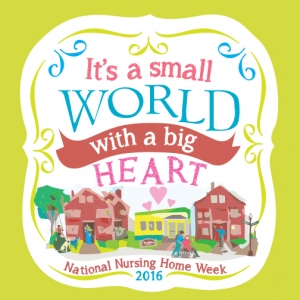 Logo for National Nursing Home Week 2016.