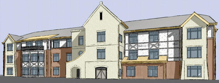 Rendering of the planned renovation and expansion of Fair Haven Retirement Community in Birmingham.