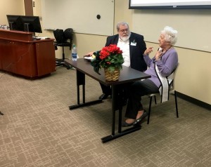 Ms. Alabama Nursing Home Sylvia Holland and UAB Adjunct Professor Patrick Nicovich.
