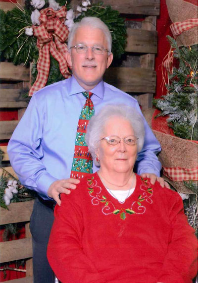 Mark Wheat with his mother, Clem Wheat.