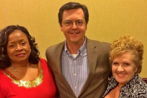 From left to right: Oak Trace Director of Nursing Phyllis Sturdivant, American Health Corp. COO Laurence Baird and Oak Trace Administrator Trina Vines.