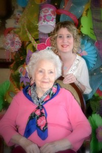 Albertville Health & Rehab Social Service Director Kristi Elrod with resident Mildred Goss.