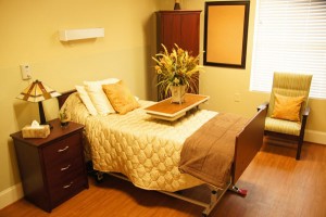 One of 12 private patient rooms at The Rehab Center at Dadeville Healthcare.