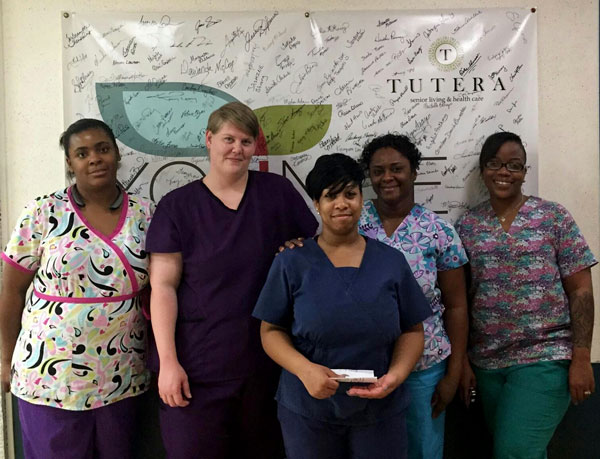 A group of employees from Montgomery Children's Specialty Center's third shift.