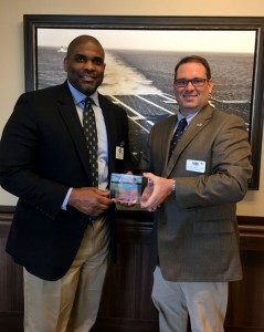 Col. Robery L. Howard State Veterans Home Administrator Derrick Williams and Scott Hurst.