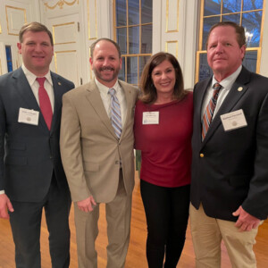 Representative Scott Stadthagen, ANHA Board Member Stallion Sasser, ANHA VP of Government Relations Christy deGraffenried and Representative Matthew Hammett.